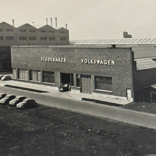 Vintage Studebaker Volkswagen VW Factory Building Photo Photograph Print