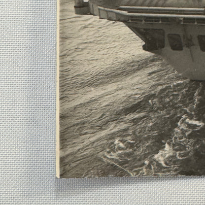 British Navy Aircraft Carrier HMS Theseus Vintage Press Photo Photograph Boat