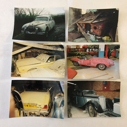 Jaguar Car Barn Find Junk Yard Parts Photo Photograph Print Lot of 22 E-Type + 