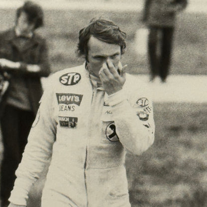 Vintage Racing Photo Niki Lauda Michael Kranefuss 1972 Hockenheim F2 Motorsport
