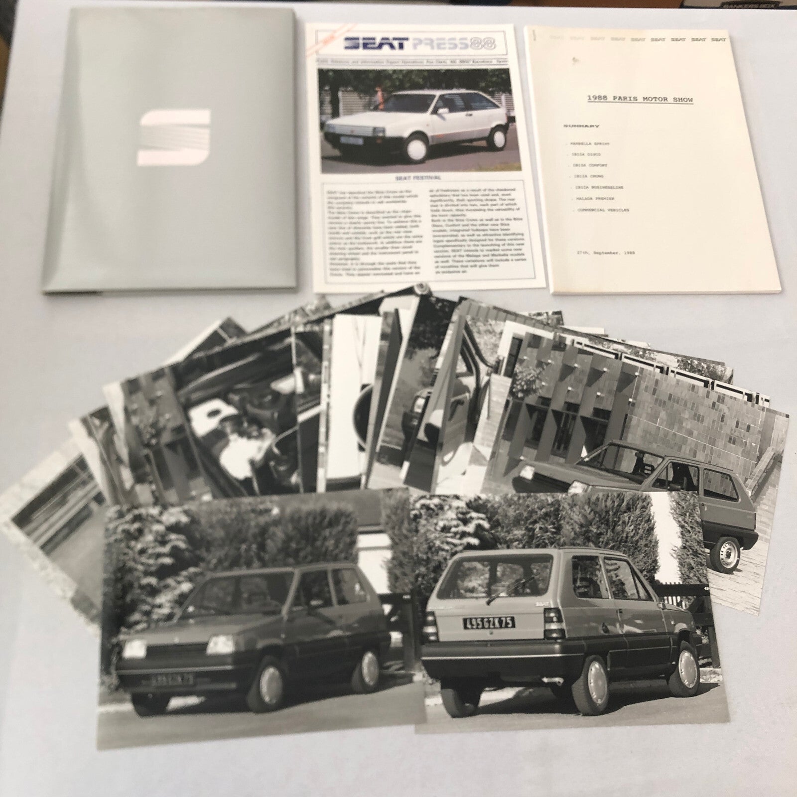 1988 SEAT Car Press KIt Marbella Ibiza Disco Malaga Premier Commercial Truck