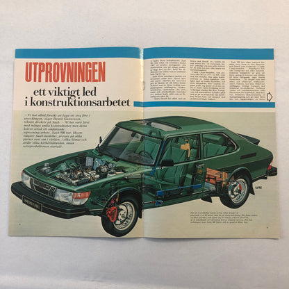 1979 Saab Sales Brochure Magazine 99 900 Turbo Lancia A112 SWEDISH TEXT