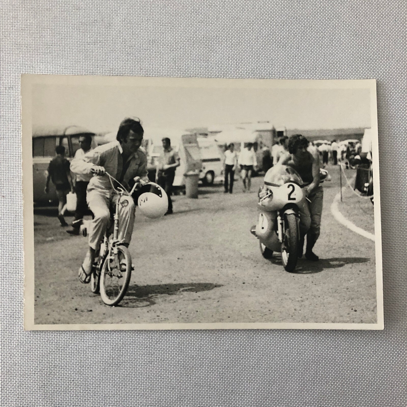 Vintage Motorcycle Racing Photo photograph Print Matchless 1971 Germany