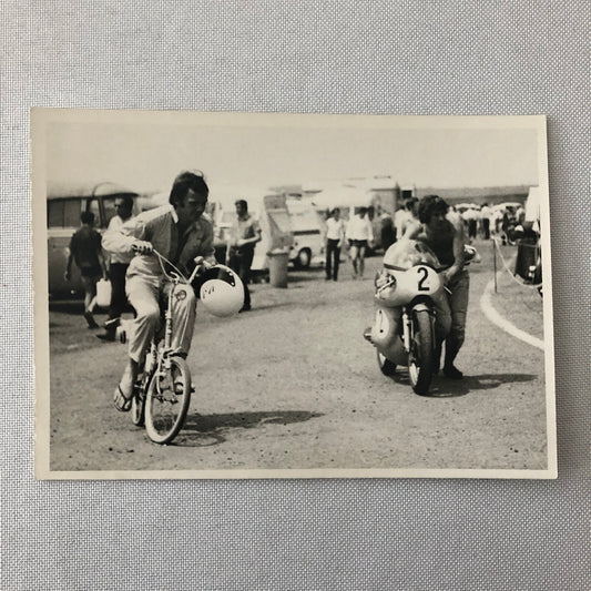 Vintage Motorcycle Racing Photo photograph Print Matchless 1971 Germany