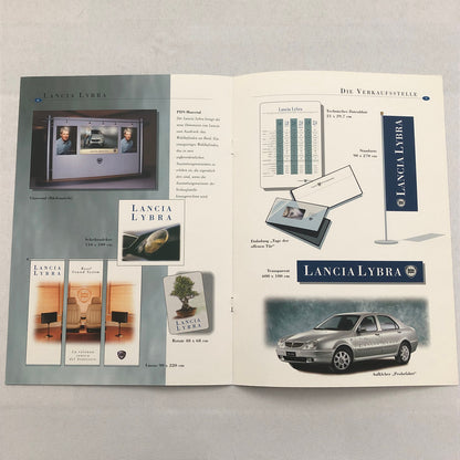 Lancia Lybra Car Sales Brochure Catalog GERMAN Text European Harrison Ford