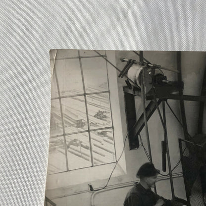 Antique Vintage Photograph of a Factory with Workers Denmark Ergo Trailer