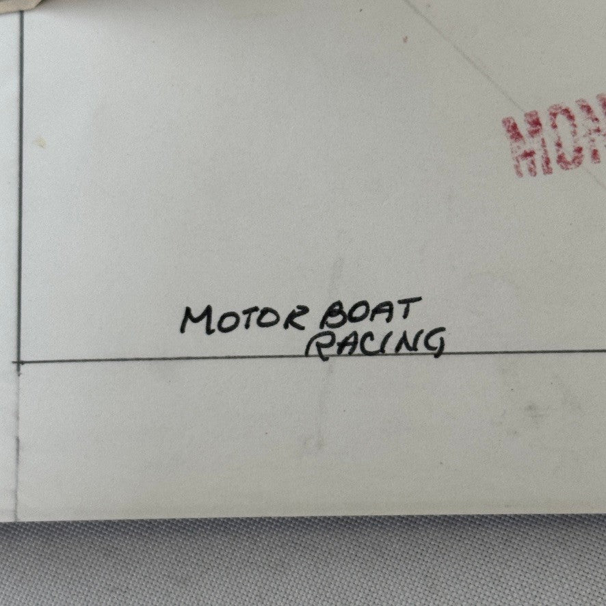 Vintage Press Photo Motor Boat Racing Bathtub Photograph Print