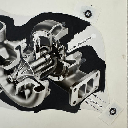 Engine Turbocharger Turbo Production Art Photo Photograph Mockup German