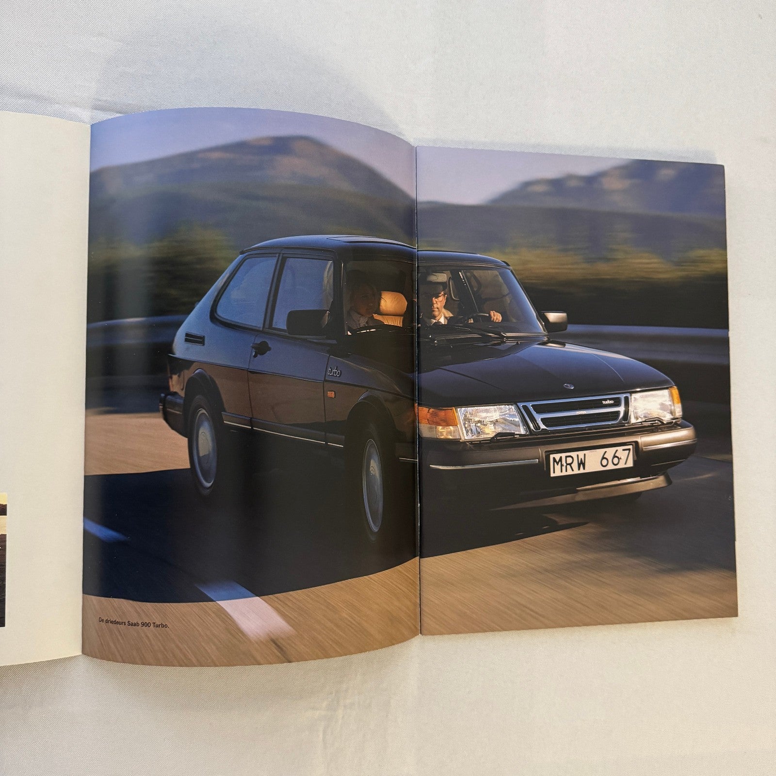 Vintage Saab 900 Car Sales Brochure Catalog 900 Turbo 900i 900C Car DUTCH Text
