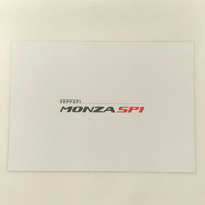 Ferrari Monza SP1 Advertising Card Postcard Brochure 