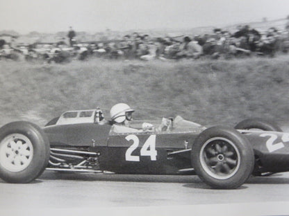 Vintage Photograph Photo Racing Driver John Surtees 1962 British Grand Prix Lola