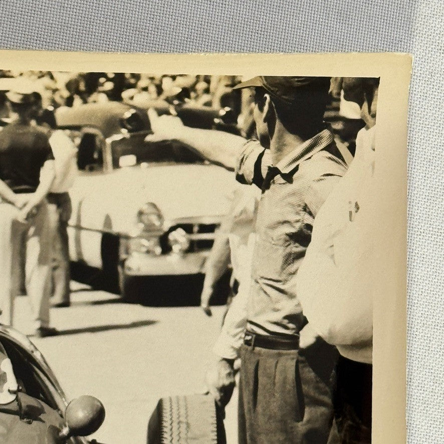 Vintage Indy Racing Photo Fred Agbashian Maserati Car Motorsport Race Photograph