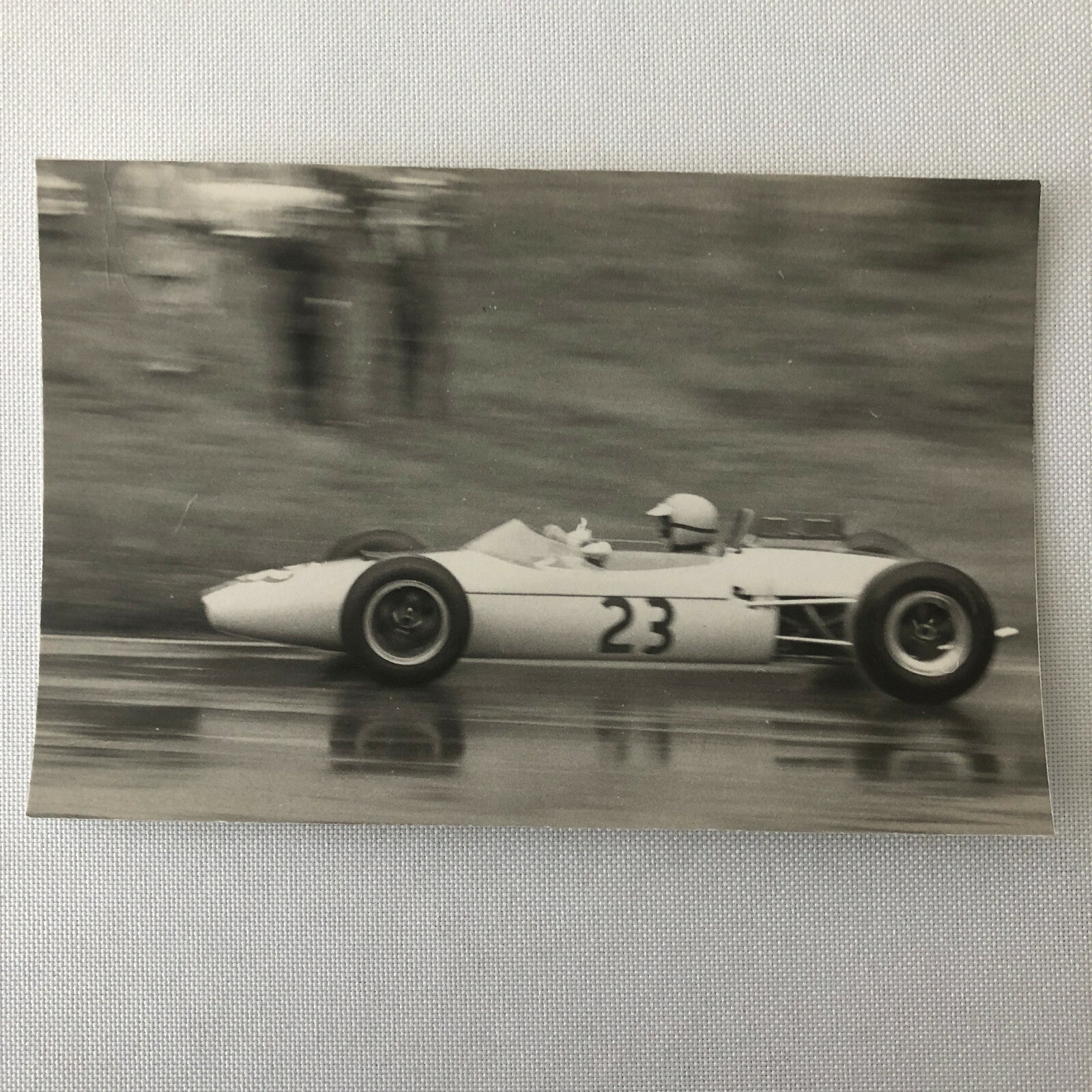 Vintage Car Racing Photo Photograph Print