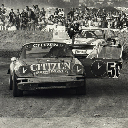 Vintage Rally Racing Photo Photograph Print DPPI Porsche 911 Volvo Car