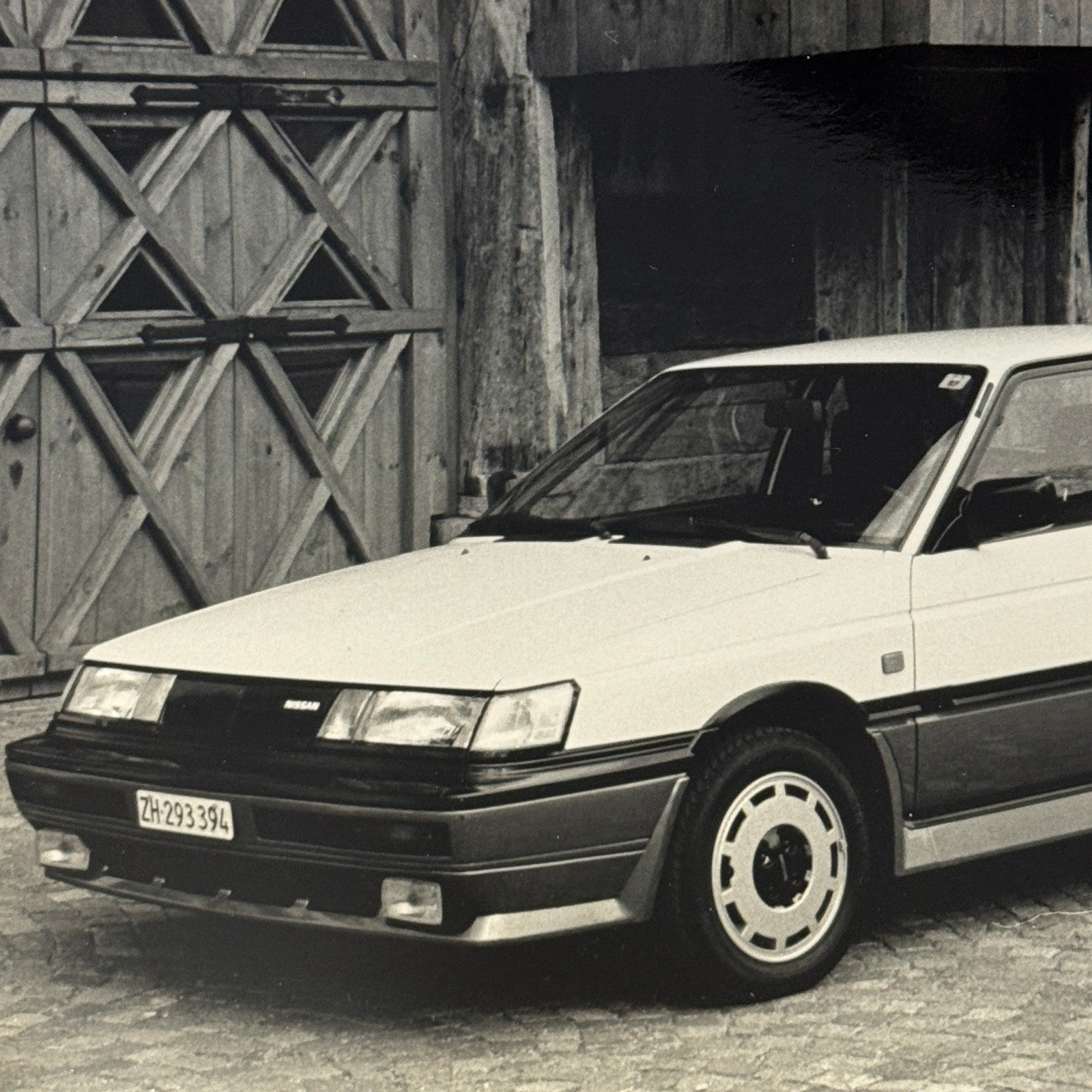 Nissan Sunny GTi 16V Coupe Car Factory Press Photo Photograph Swiss Vintage 1988