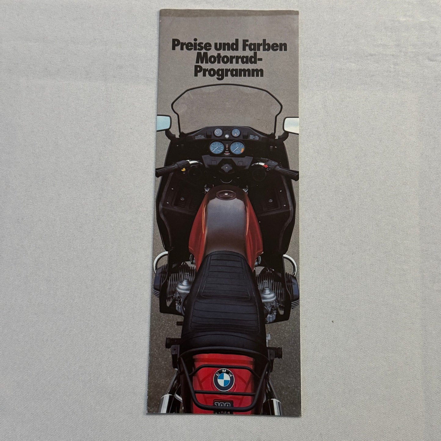 1980 BMW Motorcycle Price and Options Brochure Catalog R65 R100 R80 R45 GERMAN