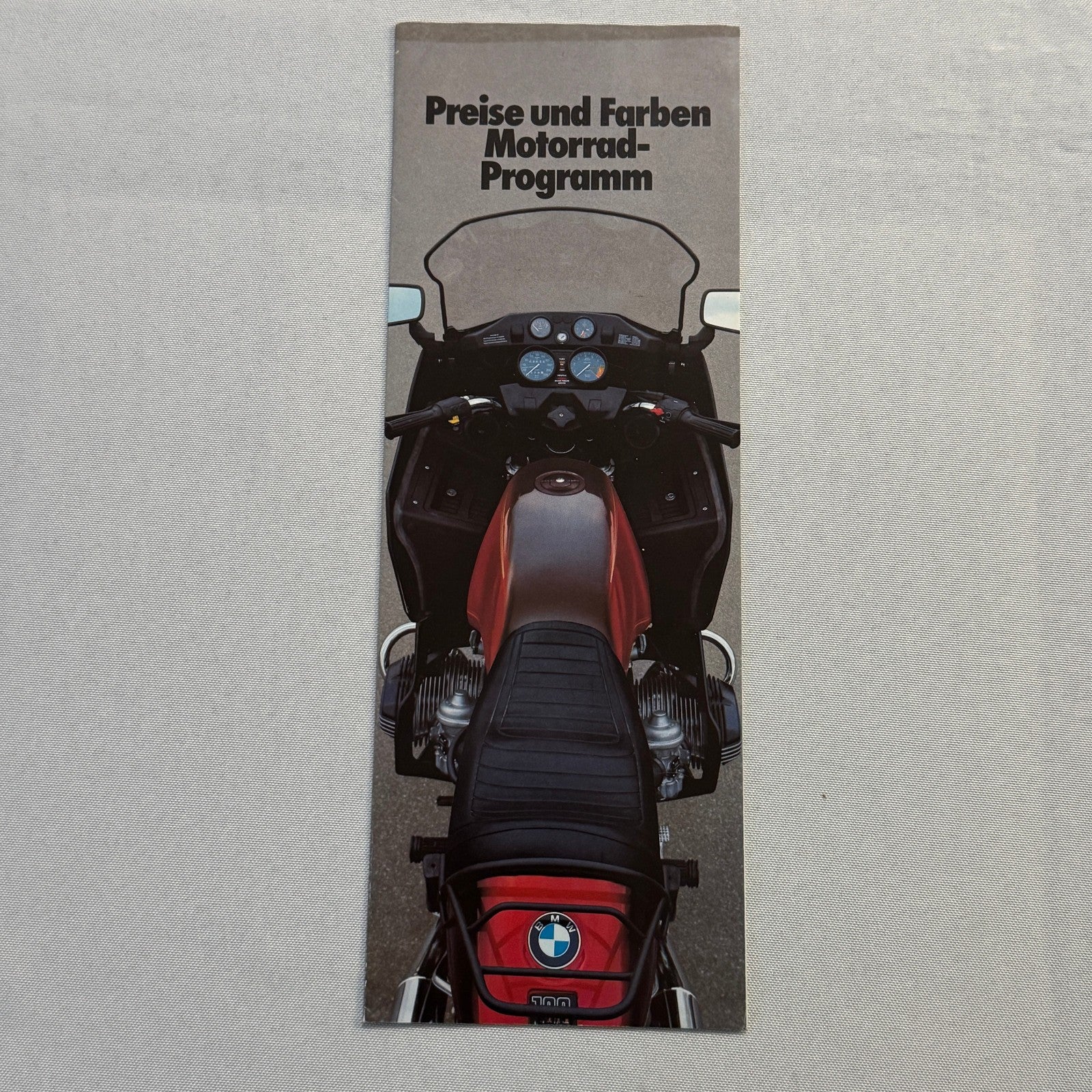 1980 BMW Motorcycle Price and Options Brochure Catalog R65 R100 R80 R45 GERMAN