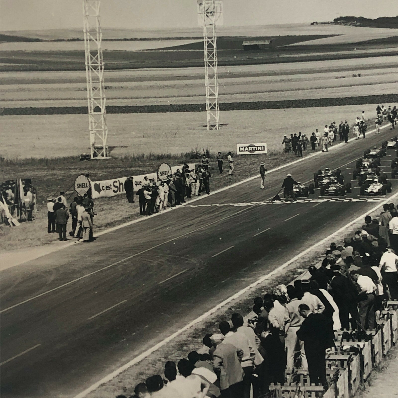 Vintage 1960s Car Racing Photo Photograph Image 