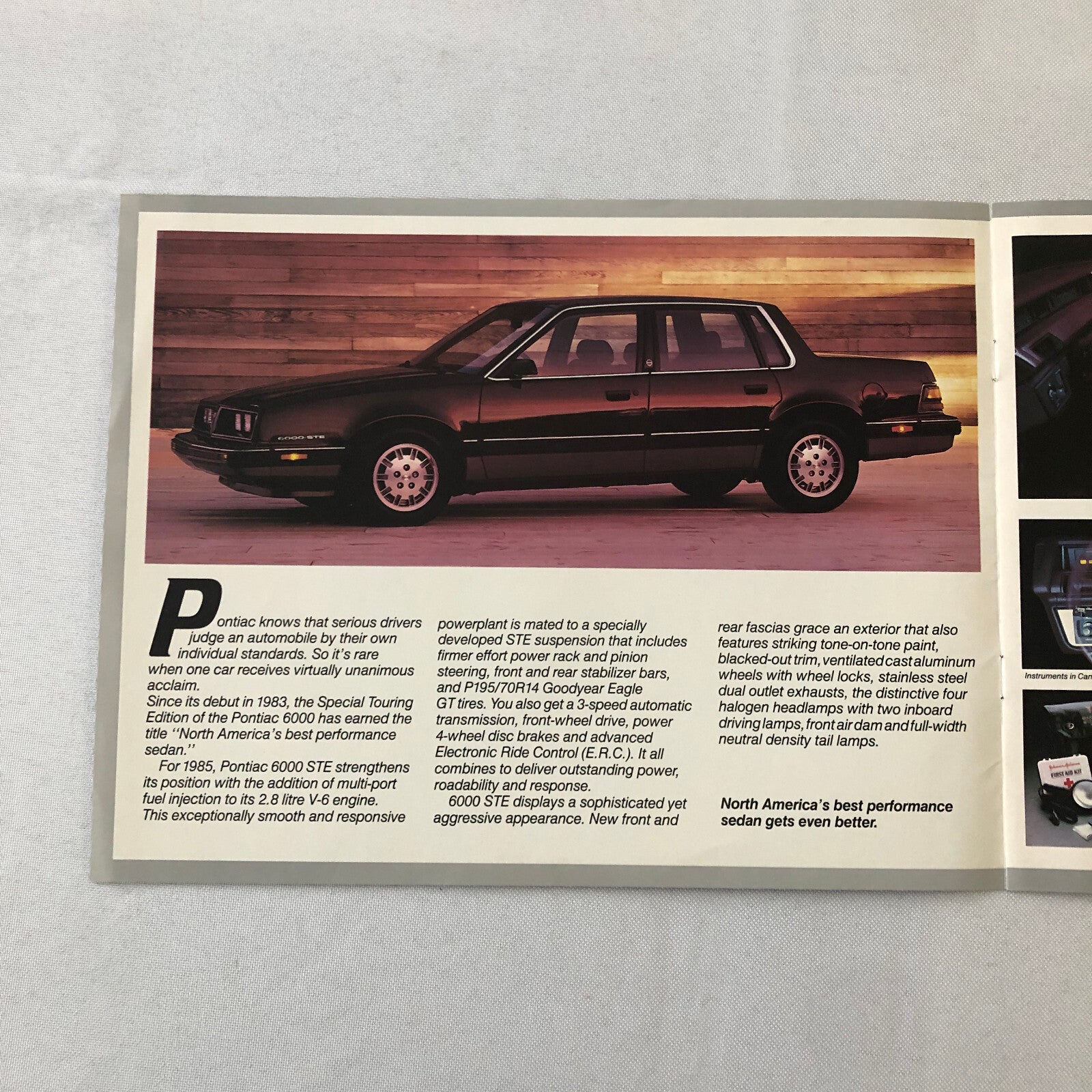 1985 Pontiac 6000 and 6000 STE Sales Brochure Catalog Coupe Sedan Station Wagon