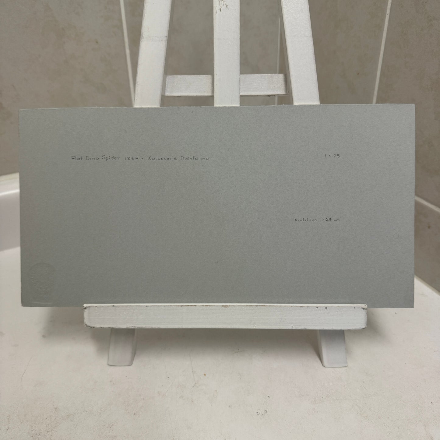 1967 Fiat Dino Spider Pininfarina Car Illustration Art Drawing Hand Drawn