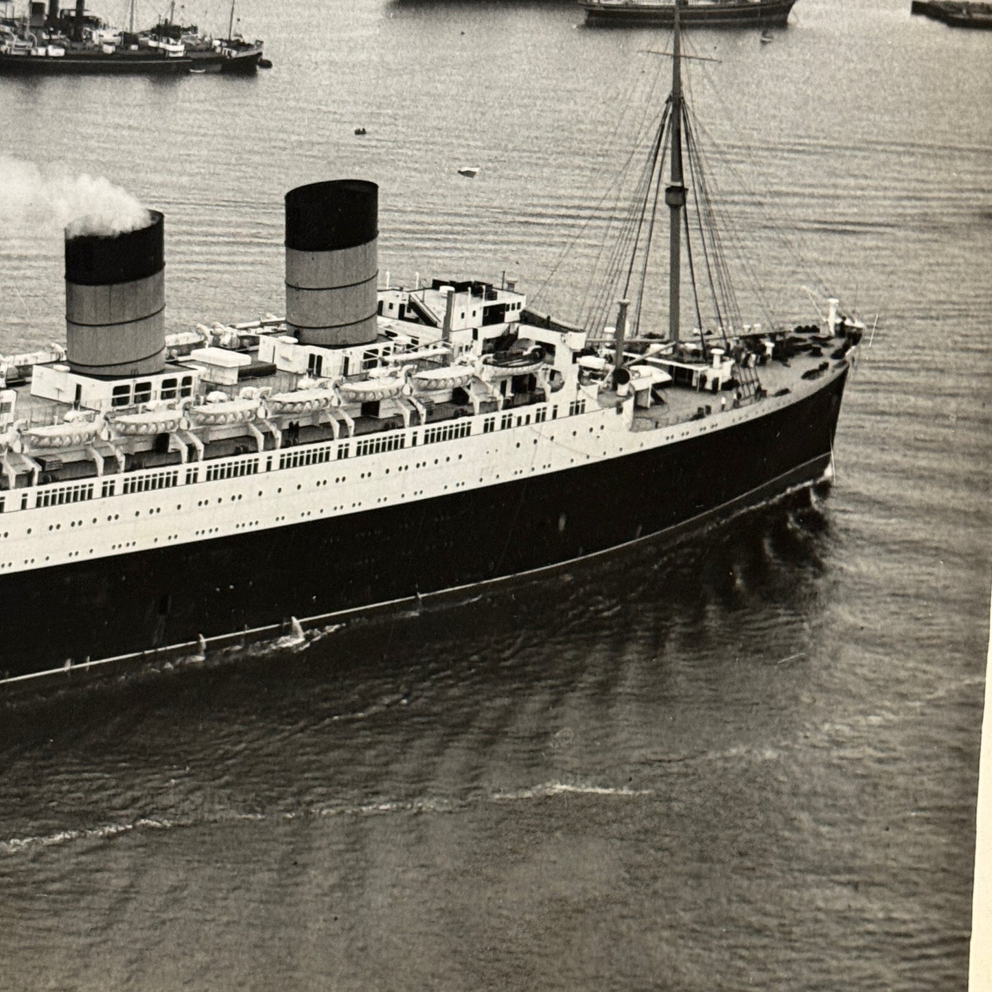 Vintage Boat Ship Photo Photograph RMS Mauretania Clipper