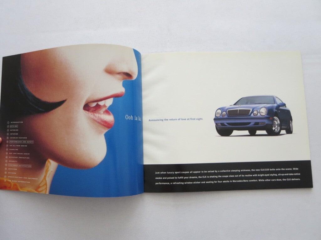 1998 Mercedes CLK Class Sales Brochure Catalog Advertising CLK320 Coupe