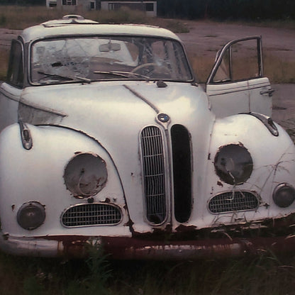 Vintage 1954 BMW 501 V8 Car Barn Find Junk Yard Photo Photograph Print 