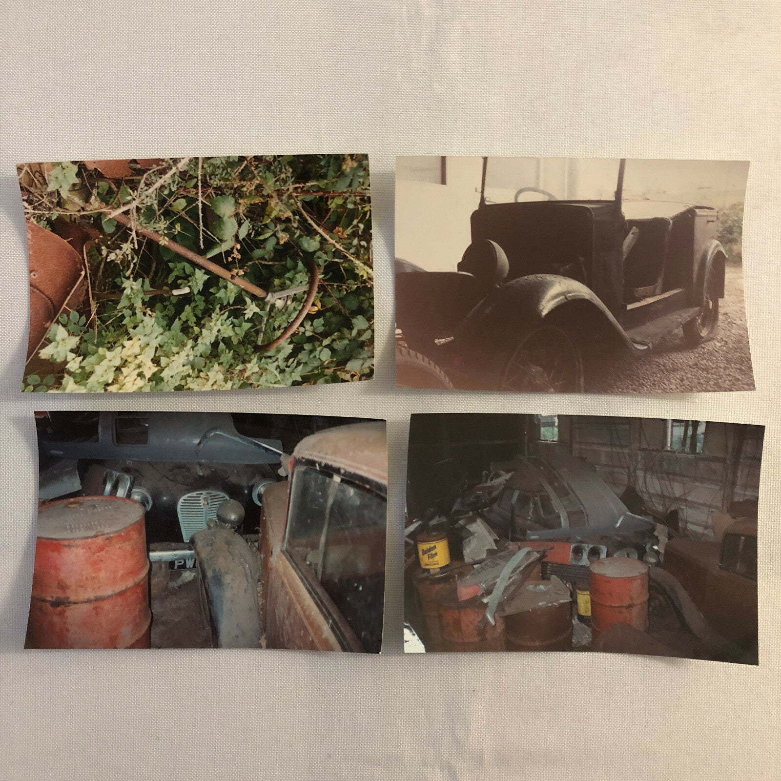Vintage Austin Barn Find Junk Yard Car Part Photo Photograph Lot of 30