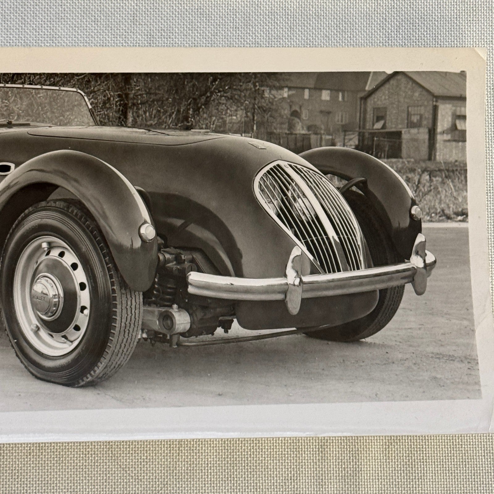 Austin-Healey 100S Silverstone Car Photo Photograph Vintage Print