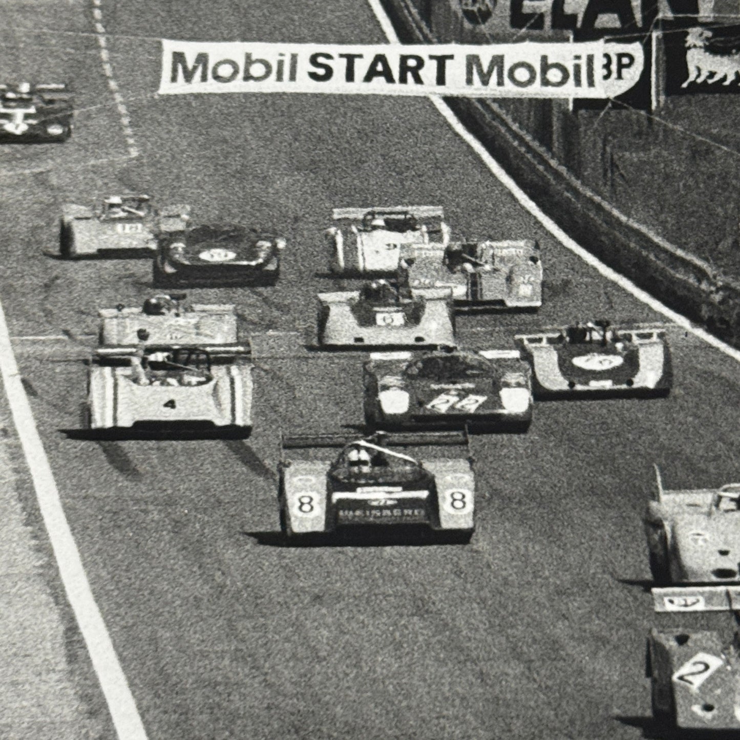 Vintage Racing Photo Photograph Print 1970s Sports Car Endurance Race