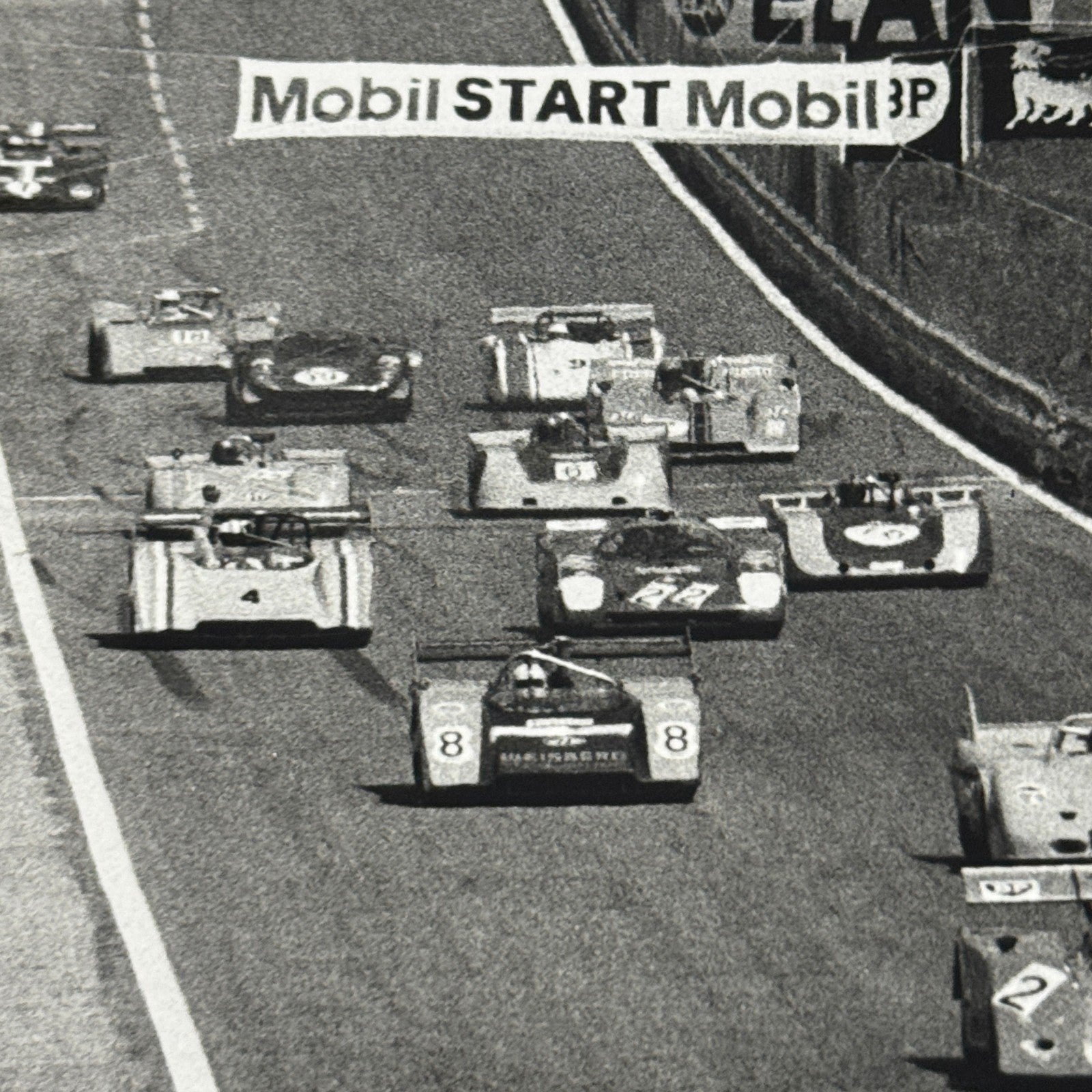 Vintage Racing Photo Photograph Print 1970s Sports Car Endurance Race