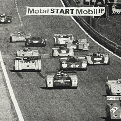 Vintage Racing Photo Photograph Print 1970s Sports Car Endurance Race