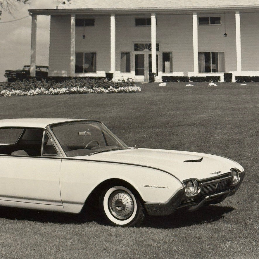 Vintage 1961 Ford Thunderbird Car Automobile Photo Photograph Modern Print