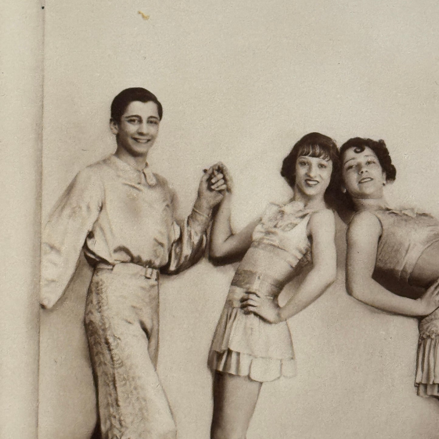 Circus Rollerskating Roller Skate Circus Act Photo Photograph Postcard Vintage
