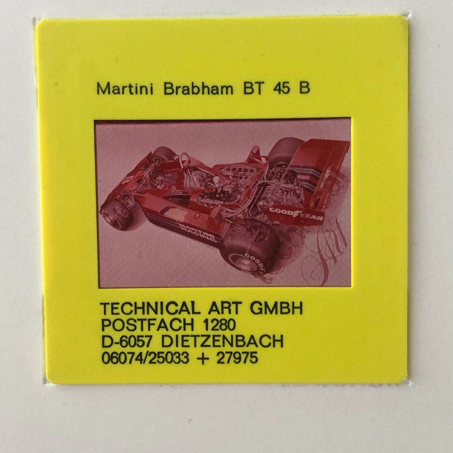 Vintage Brabham Alfa Romeo Martini Brabham BT 45 B BT45 Photo Photograph Slide 