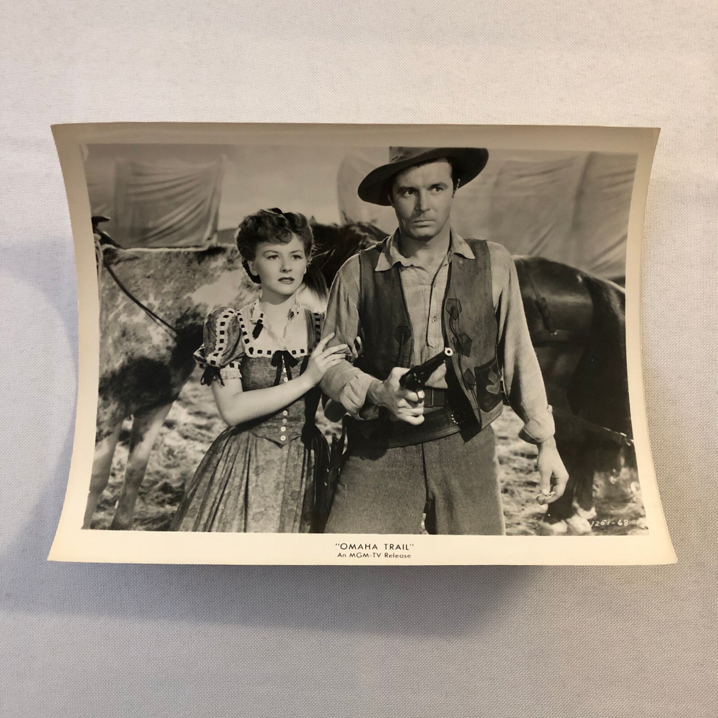Omaha Trail Movie Film Photo Photograph Print James Craig Pamela Blake Vintage
