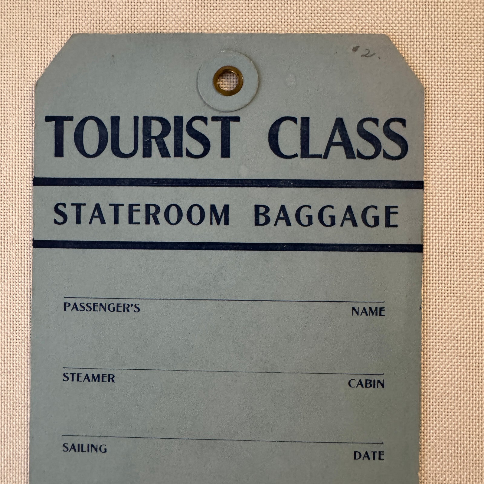 Vintage Steamship French Line Ship Luggage Tag Label New York NY North River