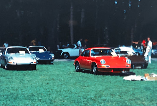 Porsche 911 Car Show 35mm Photo Slide Vintage 1981