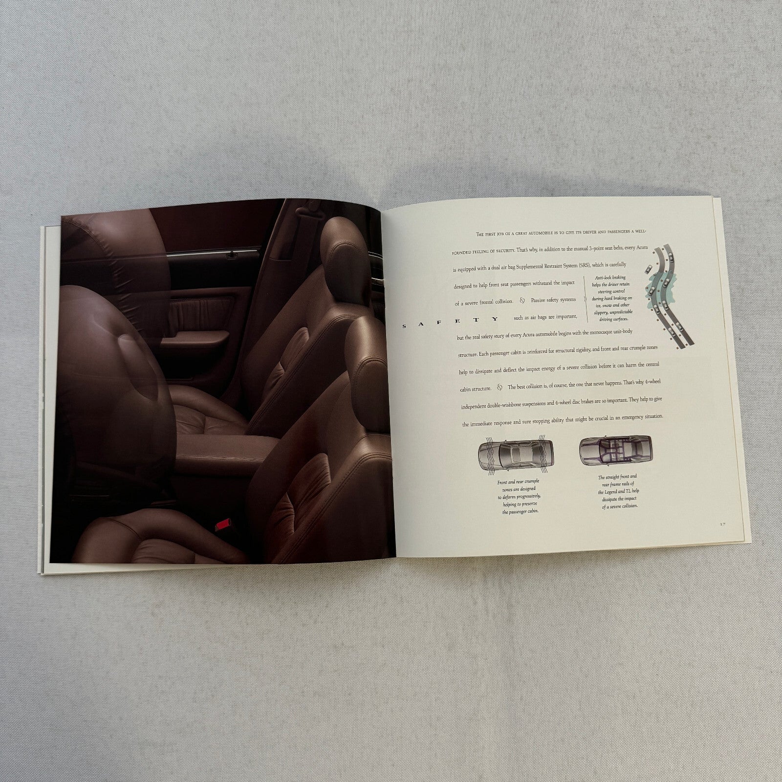 Acura Car Sales Brochure Catalog Integra NSX Legend TL 1995 1996