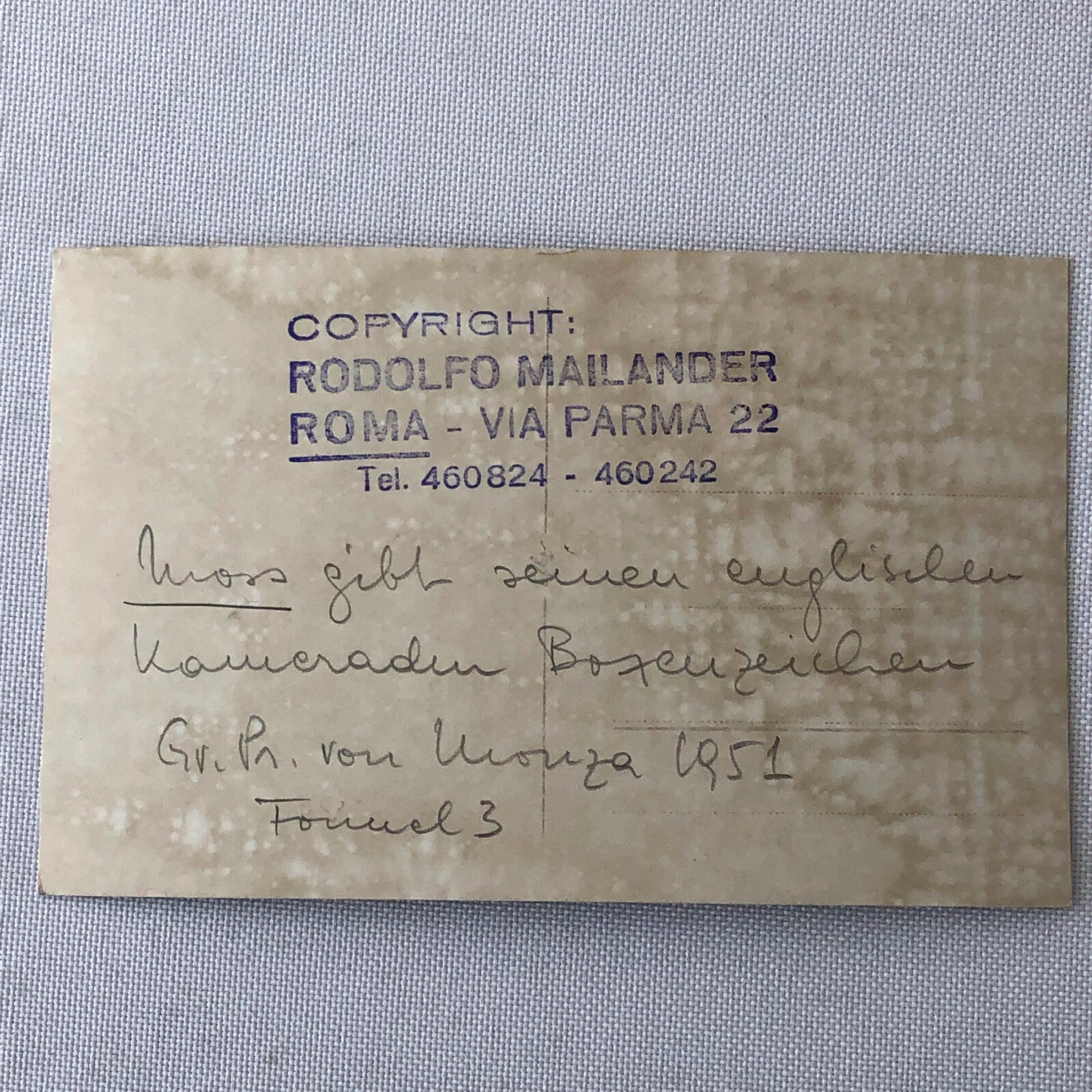 1951 Stirling Moss Racing Photo Photograph 