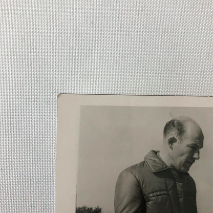 Vintage Stirling Moss Racing Driver Photo Photograph Women and Dog 