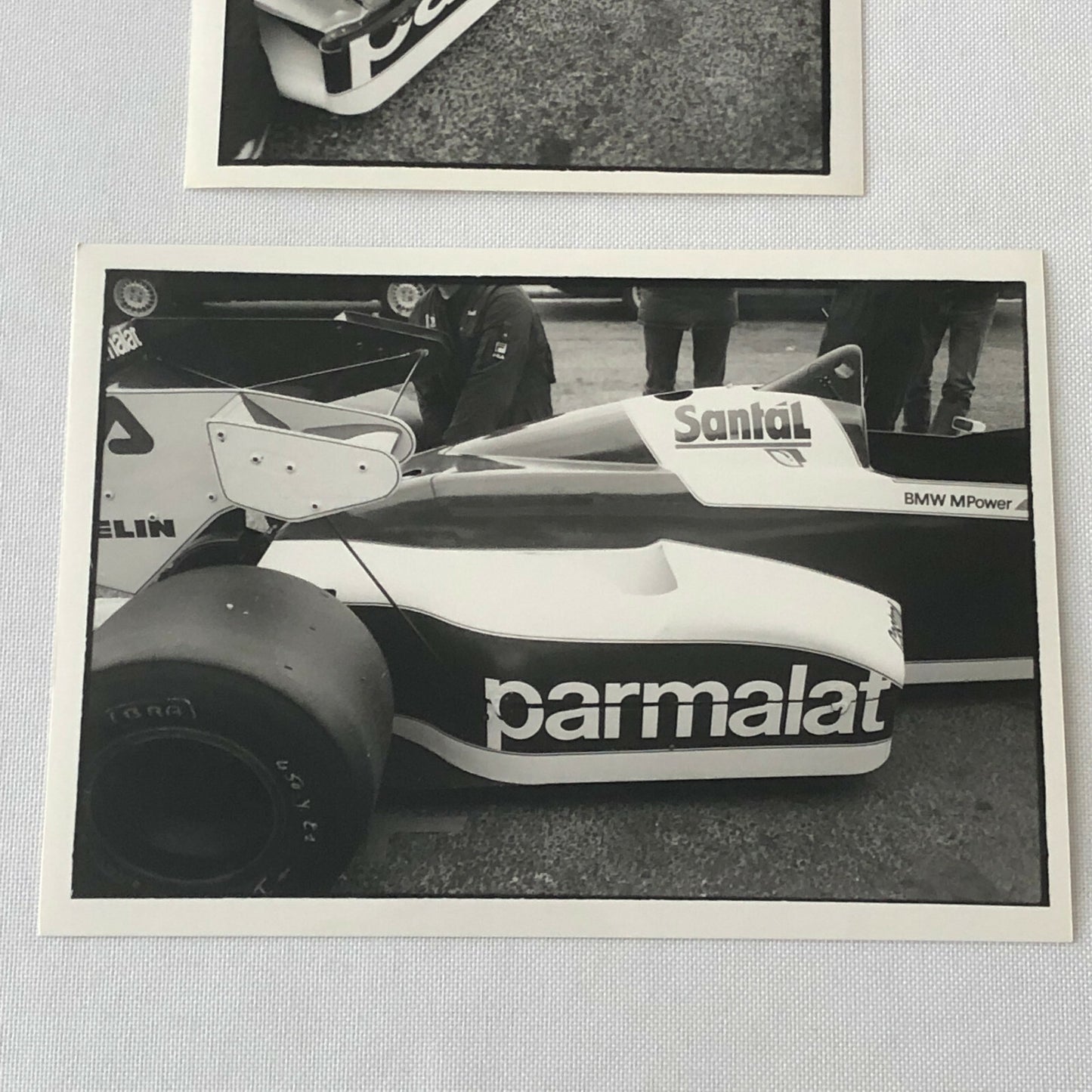Vintage BMW Brabham Racing Parmalat Car F1 Photo Photograph Lot of 2 DPPI 