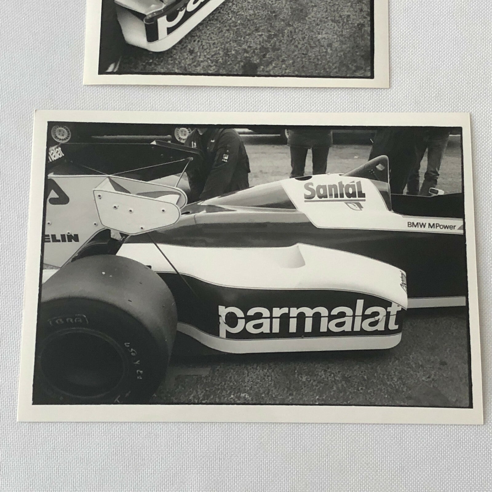 Vintage BMW Brabham Racing Parmalat Car F1 Photo Photograph Lot of 2 DPPI 