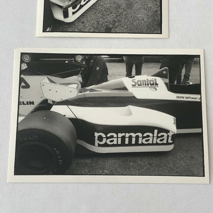 Vintage BMW Brabham Racing Parmalat Car F1 Photo Photograph Lot of 2 DPPI 