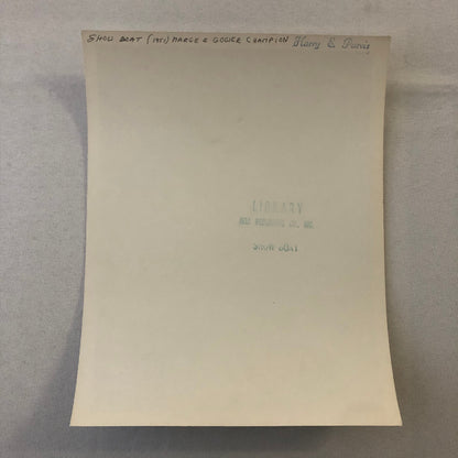 Show Boat 1951 Movie Film Photo Photograph Marge & Gower Champion