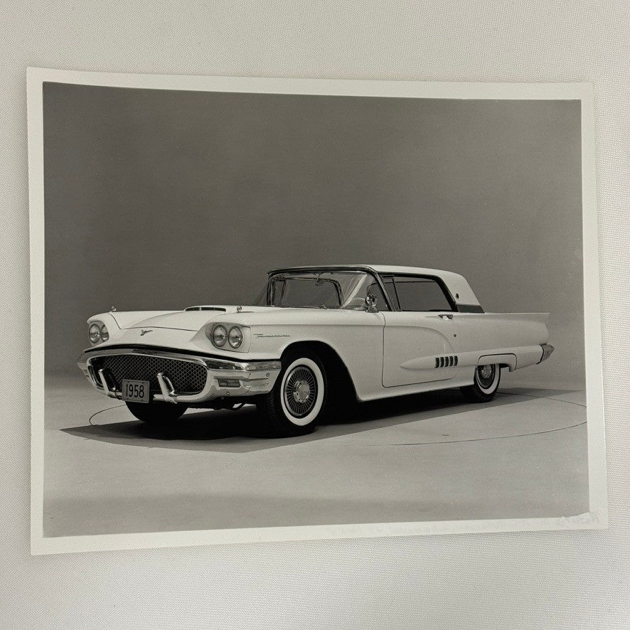 Vintage 1958 Ford Thunderbird Car Automobile Photo Photograph Modern Print