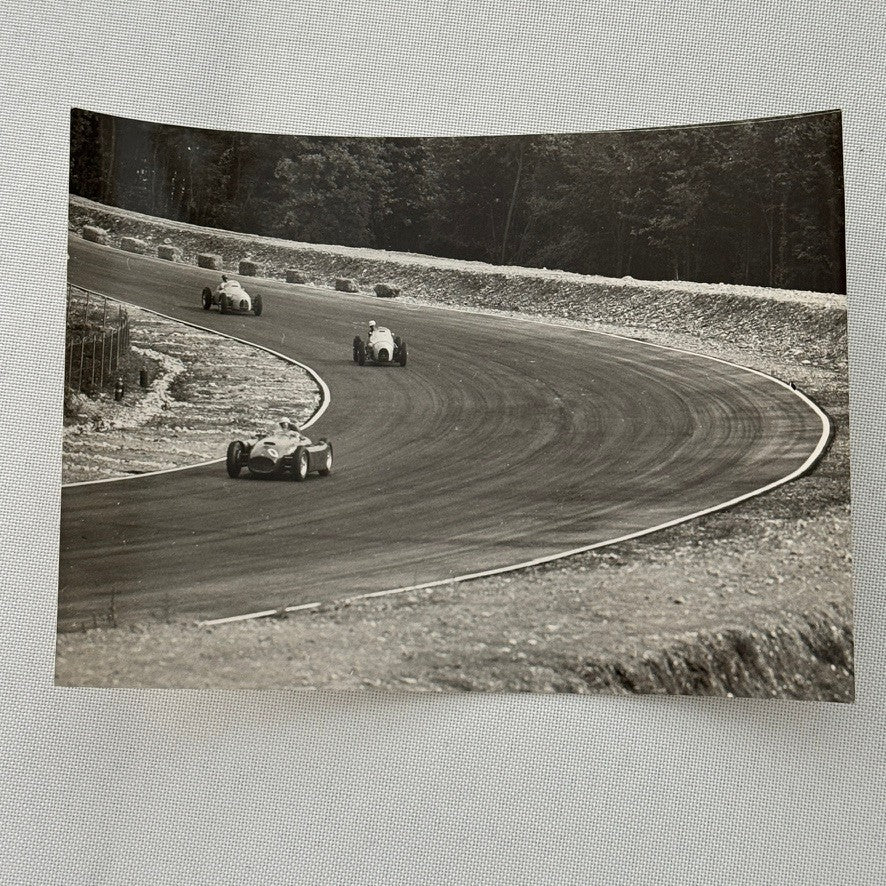 Vintage Racing Photo Photograph Print Race Cars Julius Weitmann Photograph
