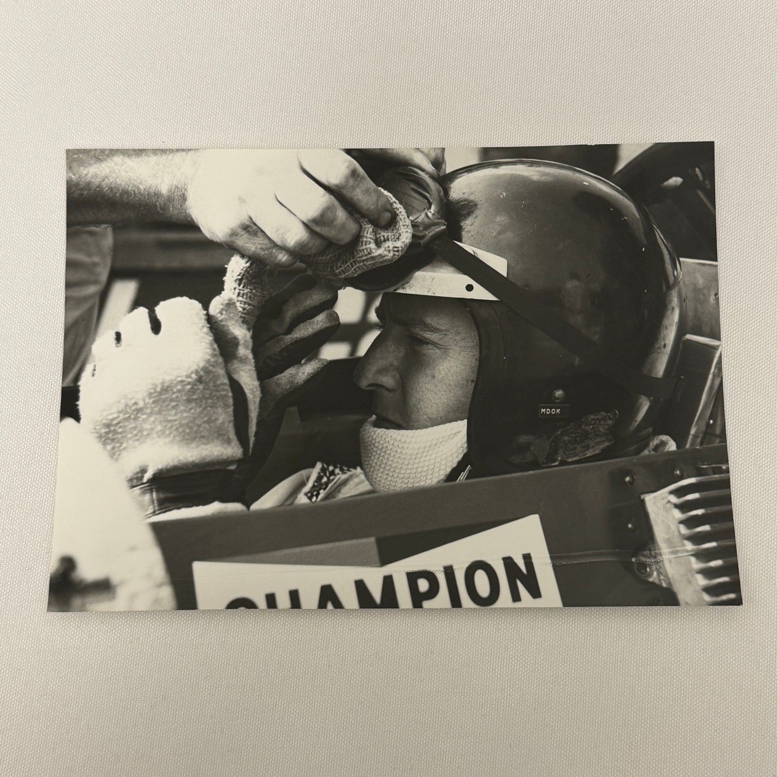 Vintage Racing Photo 1969 German Grand Prix Jackie Oliver Motorsport Photograph