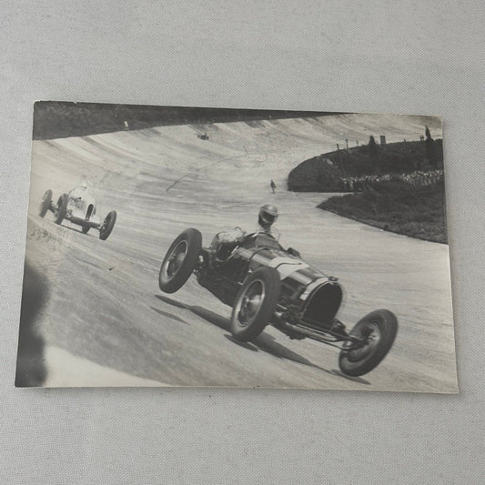 Vintage Bugatti Car Racing Photo Photograph Motorsport Modern Print