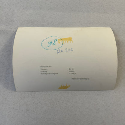 Porsche 924 Car Factory Press Photo Photograph Vintage